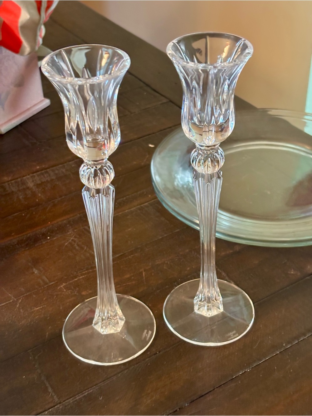 Marquis by Waterford Sheridan 10” Crystal Candlesticks Pair